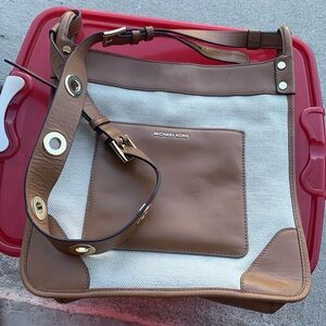 Michael Kors canvas crossbody